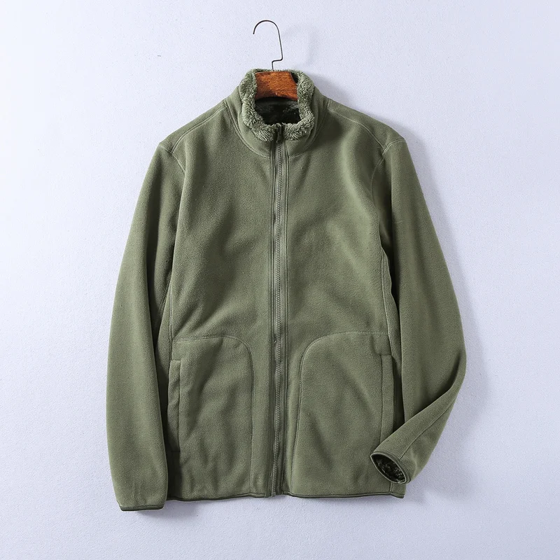 Plus Velvet Thickened Stand-up Collar Solid Color White Outdoor Casual Jacket Men Women Couple Sweater Hiking Fitness Clothing
Plus Velvet Thickened Stand-up Collar Solid Color White Outdoor Casual Jacket Men Women Couple Sweater Hiking Fitness Clothing