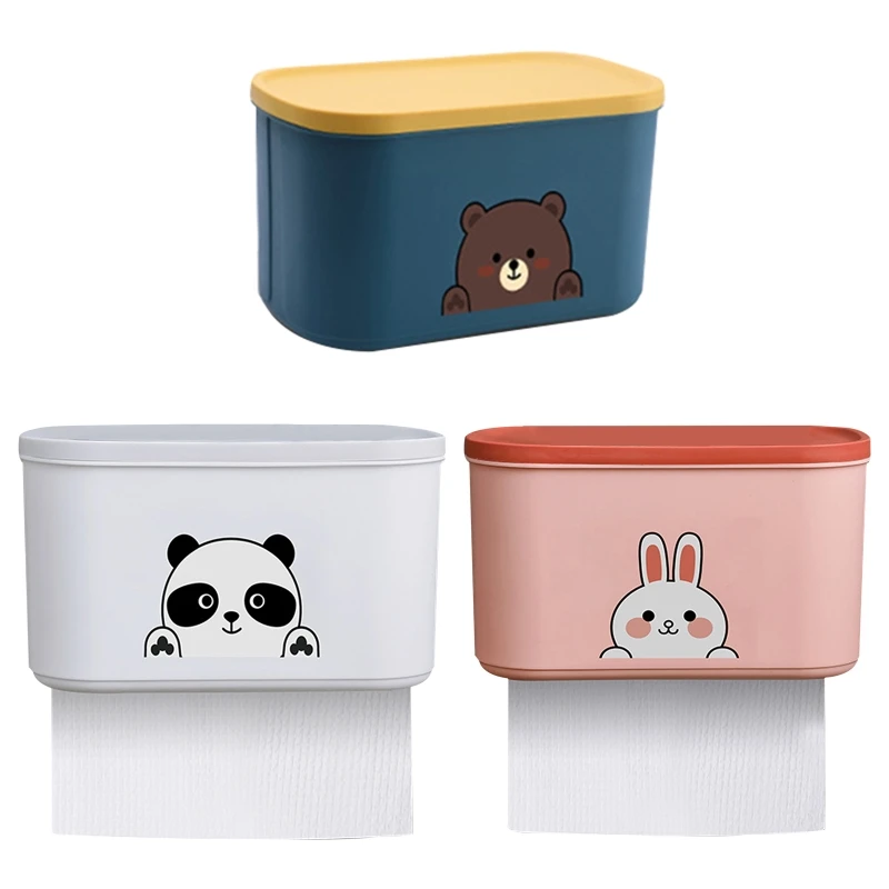67JE Tissue Roll Dispenser Waterproof Tissue Storage Box Cute Toilet Paper Holder Bathroom Organizer for Commercial Home
67JE Tissue Roll Dispenser Waterproof Tissue Storage Box Cute Toilet Paper Holder Bathroom Organizer for Commercial Home
