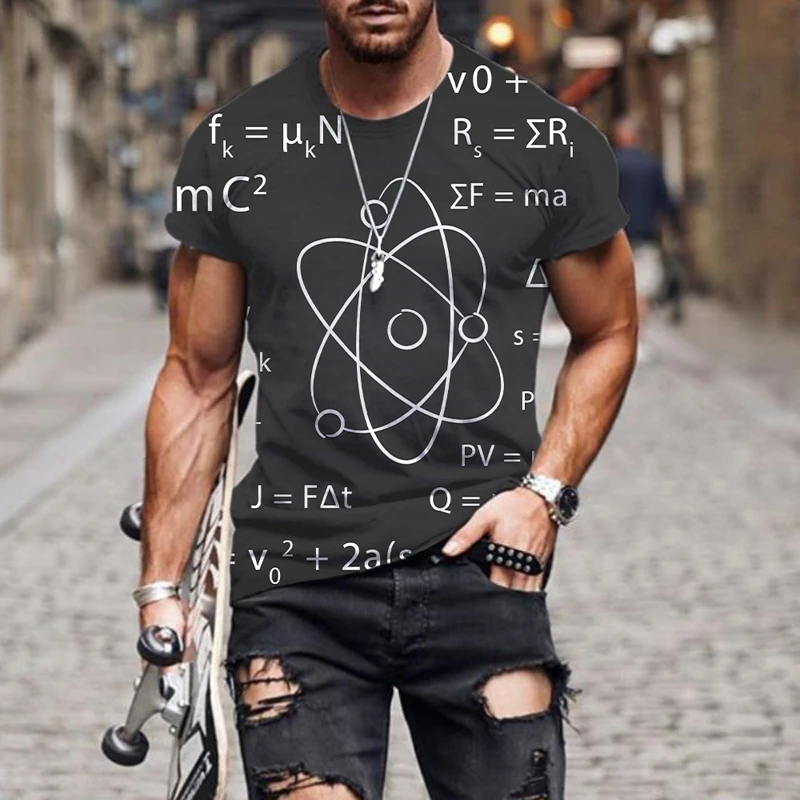 Summer Mathematical Formula 3D Print T Shirt for Men and Women Black Short Sleeve Tee Fashion Casual Hip Hop Streetwear Kids Top
Summer Mathematical Formula 3D Print T Shirt for Men and Women Black Short Sleeve Tee Fashion Casual Hip Hop Streetwear Kids Top