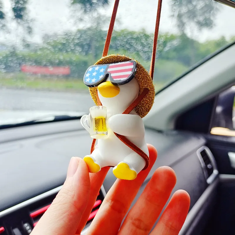 Cute Beer Duck Car Decoration Accessories Cool Duck Drinking Beer Car Hanging Accessories Rearview Mirror Pendant Creative Gift
Cute Beer Duck Car Decoration Accessories Cool Duck Drinking Beer Car Hanging Accessories Rearview Mirror Pendant Creative Gift