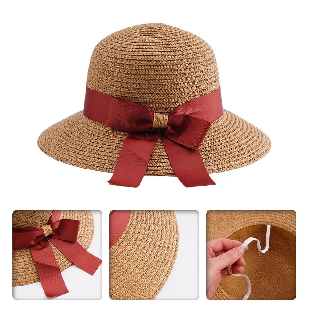 Bucket Hat Beach Summer Straw Hats For Women Flat Top Ribbon Bowknot Elegant Luxury Straw Women Summer Hats Sombreros De Mu E8w0
Bucket Hat Beach Summer Straw Hats For Women Flat Top Ribbon Bowknot Elegant Luxury Straw Women Summer Hats Sombreros De Mu E8w0