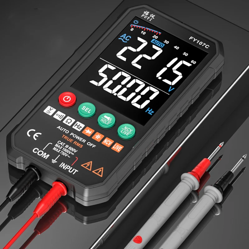 Ammeter Meter Multimeter Digital Tester Multimeters Ture RMS AC DC Transistor Tester Capacitor Temperature Voltmeter Smart Meter
Ammeter Meter Multimeter Digital Tester Multimeters Ture RMS AC DC Transistor Tester Capacitor Temperature Voltmeter Smart Meter