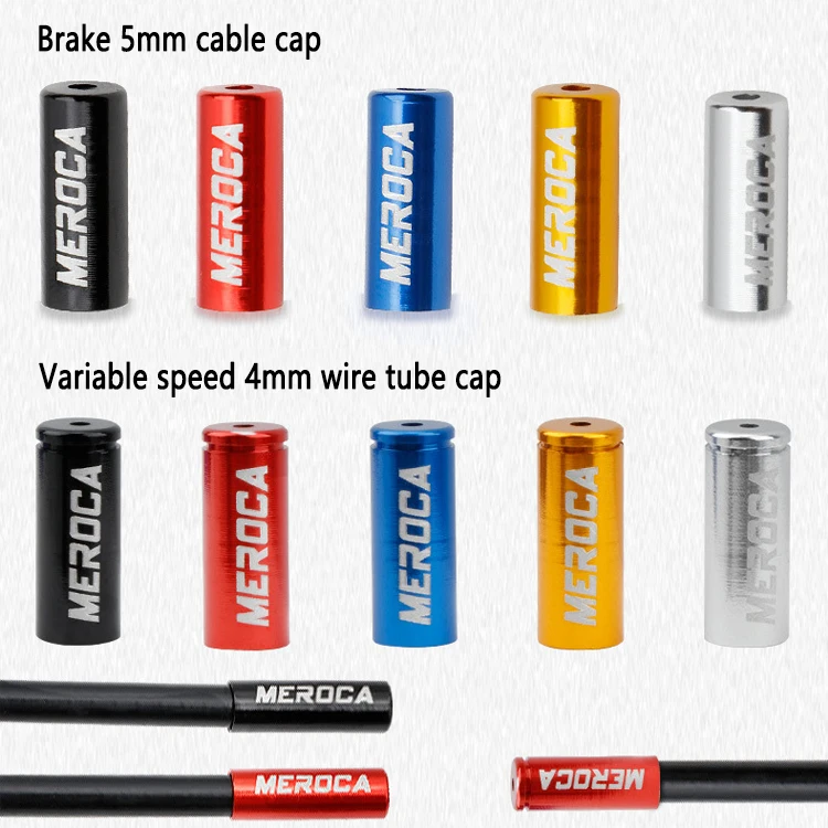 MEROCA 2pcs Aluminum Alloy Line Tube Cap Mountain MTB Road Bike 4MM/5MM Variable Speed Brake Outer Tube Line Cap
MEROCA 2pcs Aluminum Alloy Line Tube Cap Mountain MTB Road Bike 4MM/5MM Variable Speed Brake Outer Tube Line Cap