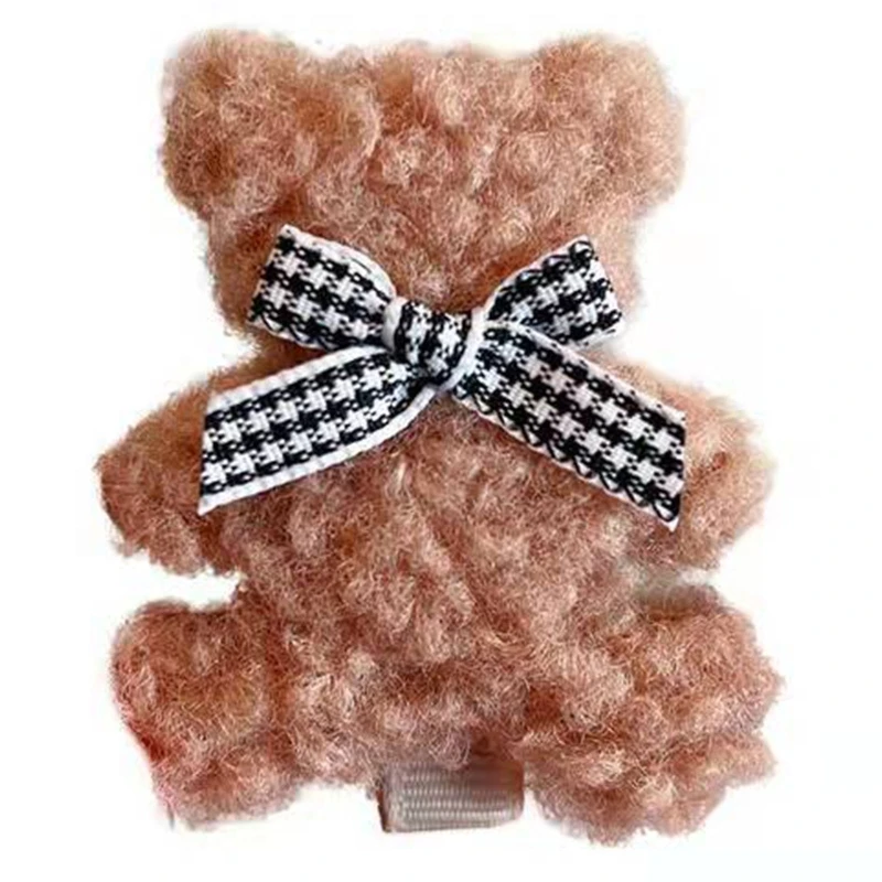 Cute Side Clip Plush Bear Ornament Hairpin Hair Clips Duckbill Clip Side Bangs Clip Hair Accessories for Best Friends
Cute Side Clip Plush Bear Ornament Hairpin Hair Clips Duckbill Clip Side Bangs Clip Hair Accessories for Best Friends