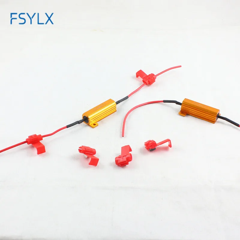 Автомобильный противотуманный резистор FSYLX, 2 шт., 50 Вт, 6 Ом
Автомобильный противотуманный резистор FSYLX, 2 шт., 50 Вт, 6 Ом