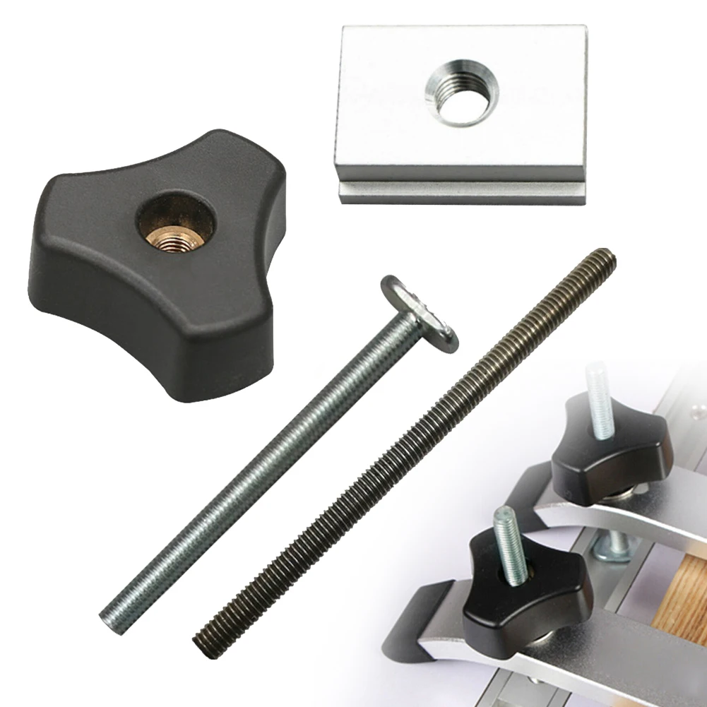 M8 T-Slot Slider Nut Handle T-Track Jig Screw Fixture Rail Accessories Woodworking Table Tools For Milling Machines
M8 T-Slot Slider Nut Handle T-Track Jig Screw Fixture Rail Accessories Woodworking Table Tools For Milling Machines