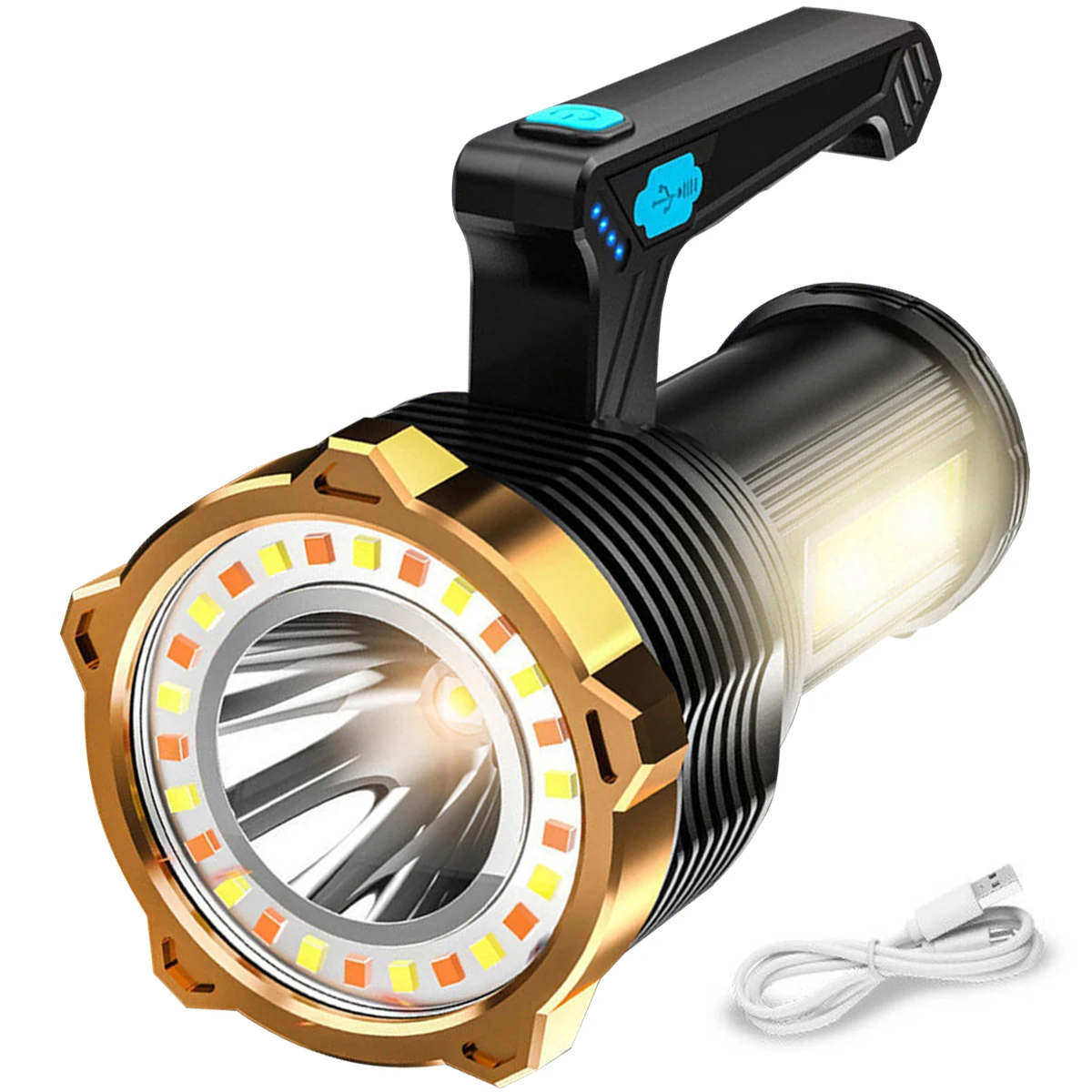 NEW Portable Powerful LED Flashlight Handheld Searchlight USB Rechargeable Spotlight Waterproof Torch Work Light Outdoor 1200mAh
NEW Portable Powerful LED Flashlight Handheld Searchlight USB Rechargeable Spotlight Waterproof Torch Work Light Outdoor 1200mAh