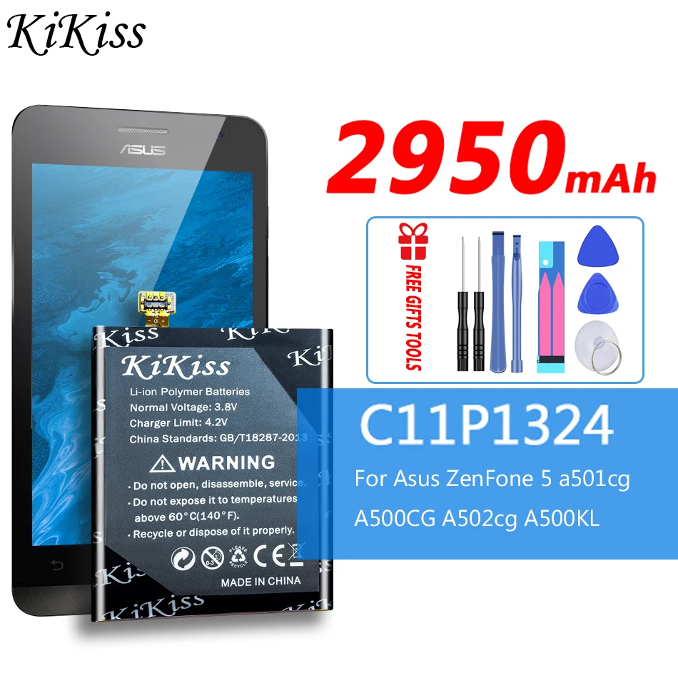 Аккумулятор KiKiss 2950 мАч для Asus ZenFone 5 A500G A500 A500CG A501CG A500KL ZenFone5 C11P1324
Аккумулятор KiKiss 2950 мАч для Asus ZenFone 5 A500G A500 A500CG A501CG A500KL ZenFone5 C11P1324