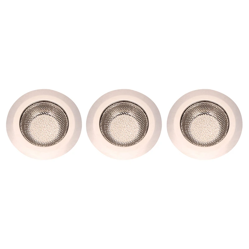 BEAU-3-Pack Kitchen Sink Strainer Stainless Steel Drain Filter Strainer With Large Wide Rim 4.5 Inch For Kitchen Sinks
BEAU-3-Pack Kitchen Sink Strainer Stainless Steel Drain Filter Strainer With Large Wide Rim 4.5 Inch For Kitchen Sinks