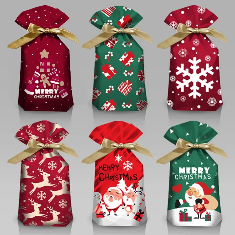10Pcs Santa Christmas Party Bags Candy Packaging Plastic Crisp Drawstring Bag Merry Christmas Decorations Gift Bags
10Pcs Santa Christmas Party Bags Candy Packaging Plastic Crisp Drawstring Bag Merry Christmas Decorations Gift Bags