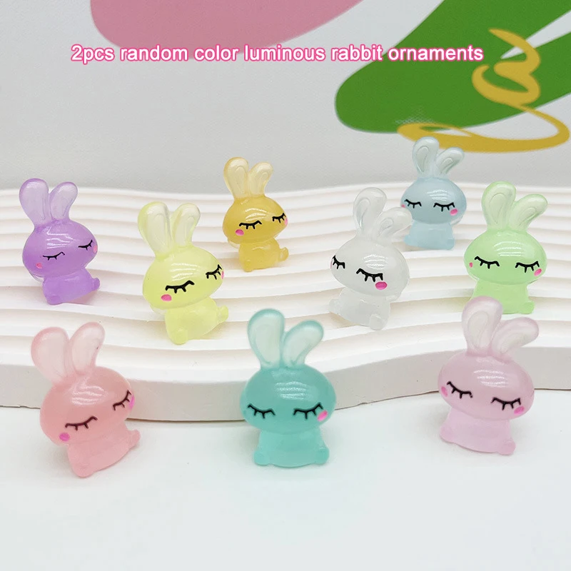 2Pcs Luminous Cartoon Rabbit Ornaments Cute DIY Ornament Toys Miniature Decorations Accessories
2Pcs Luminous Cartoon Rabbit Ornaments Cute DIY Ornament Toys Miniature Decorations Accessories