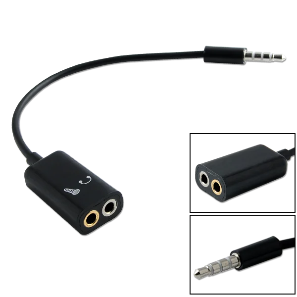 Headphone Splitter 3.5mm Audio Jack to Headphone Microphone Splitter Converter Adaptor 2 Way U Headset Speakers Earphone String
Headphone Splitter 3.5mm Audio Jack to Headphone Microphone Splitter Converter Adaptor 2 Way U Headset Speakers Earphone String