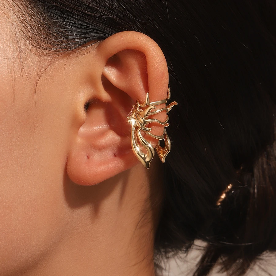 1PC Gold Color Cicada-Wing Ear Cuffs Non-Piercing Elf Ear Clips Fake Cartilage Earring Clip Earrings For Women Punk Jewelry Gift
1PC Gold Color Cicada-Wing Ear Cuffs Non-Piercing Elf Ear Clips Fake Cartilage Earring Clip Earrings For Women Punk Jewelry Gift
