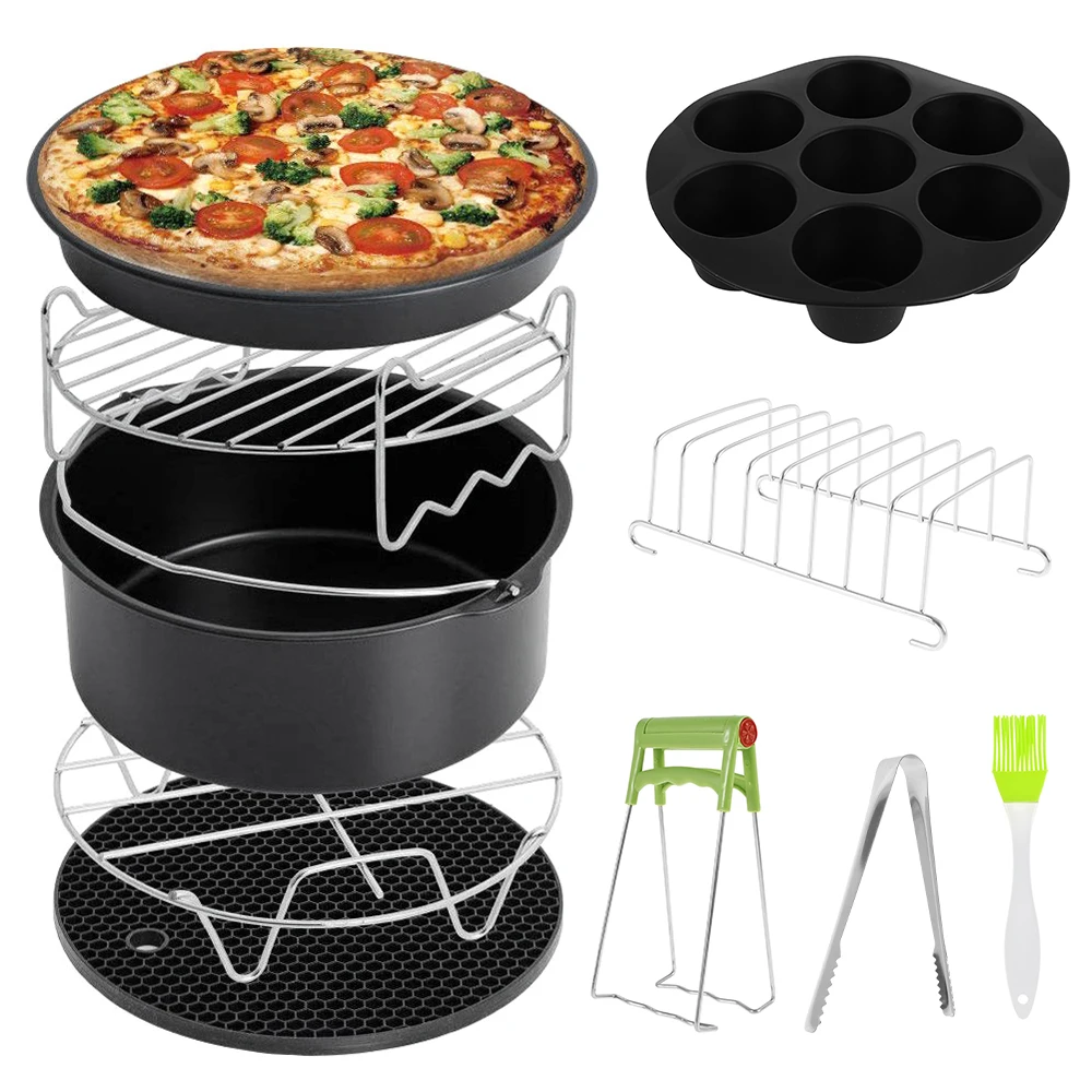 General Air Fryer Accessories 10 Pcs Compatible for Oer 3.5 Litre Air Fryers Deluxe Deep Fryer Accessories
General Air Fryer Accessories 10 Pcs Compatible for Oer 3.5 Litre Air Fryers Deluxe Deep Fryer Accessories