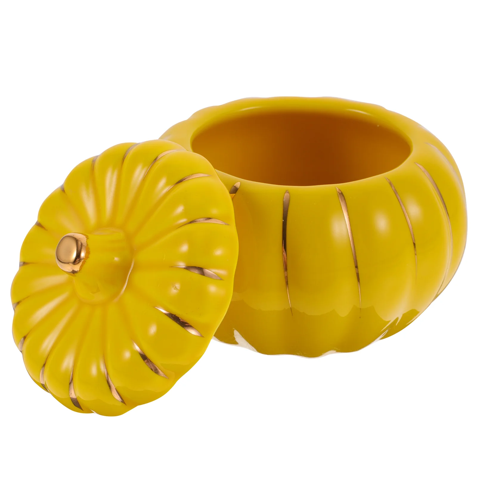 Ceramic Cup Porcelain Food Container Kitchen Gadget Pumpkin Canisters Jar With Lid
Ceramic Cup Porcelain Food Container Kitchen Gadget Pumpkin Canisters Jar With Lid