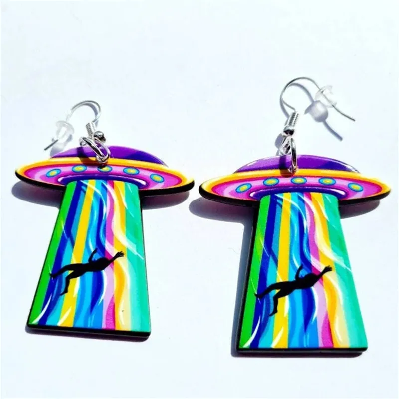 New Cute Alien abduction Earrings Unidentified flying object Earrings Novelty Alien Earrings Personalized Jewelry Gift for Her
New Cute Alien abduction Earrings Unidentified flying object Earrings Novelty Alien Earrings Personalized Jewelry Gift for Her