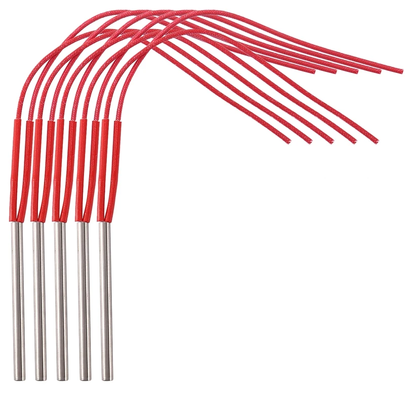 5PCS Electric Cartridge Heater Elements 220V 6Mm Tube Diameter Stainless Steel Tubular Heating Elements Wattage 120W
5PCS Electric Cartridge Heater Elements 220V 6Mm Tube Diameter Stainless Steel Tubular Heating Elements Wattage 120W