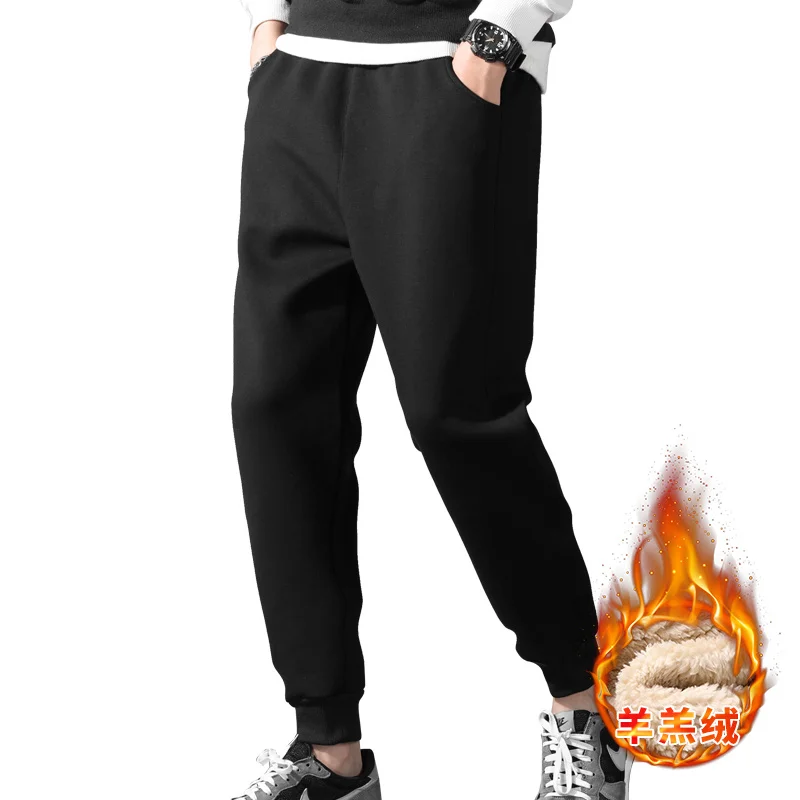 Winter Cashmere Men's Thick Warm Slim Trousers Solid Sports Jogges Male Casual Trend Harem Pants Pantalones Hombre
Winter Cashmere Men's Thick Warm Slim Trousers Solid Sports Jogges Male Casual Trend Harem Pants Pantalones Hombre