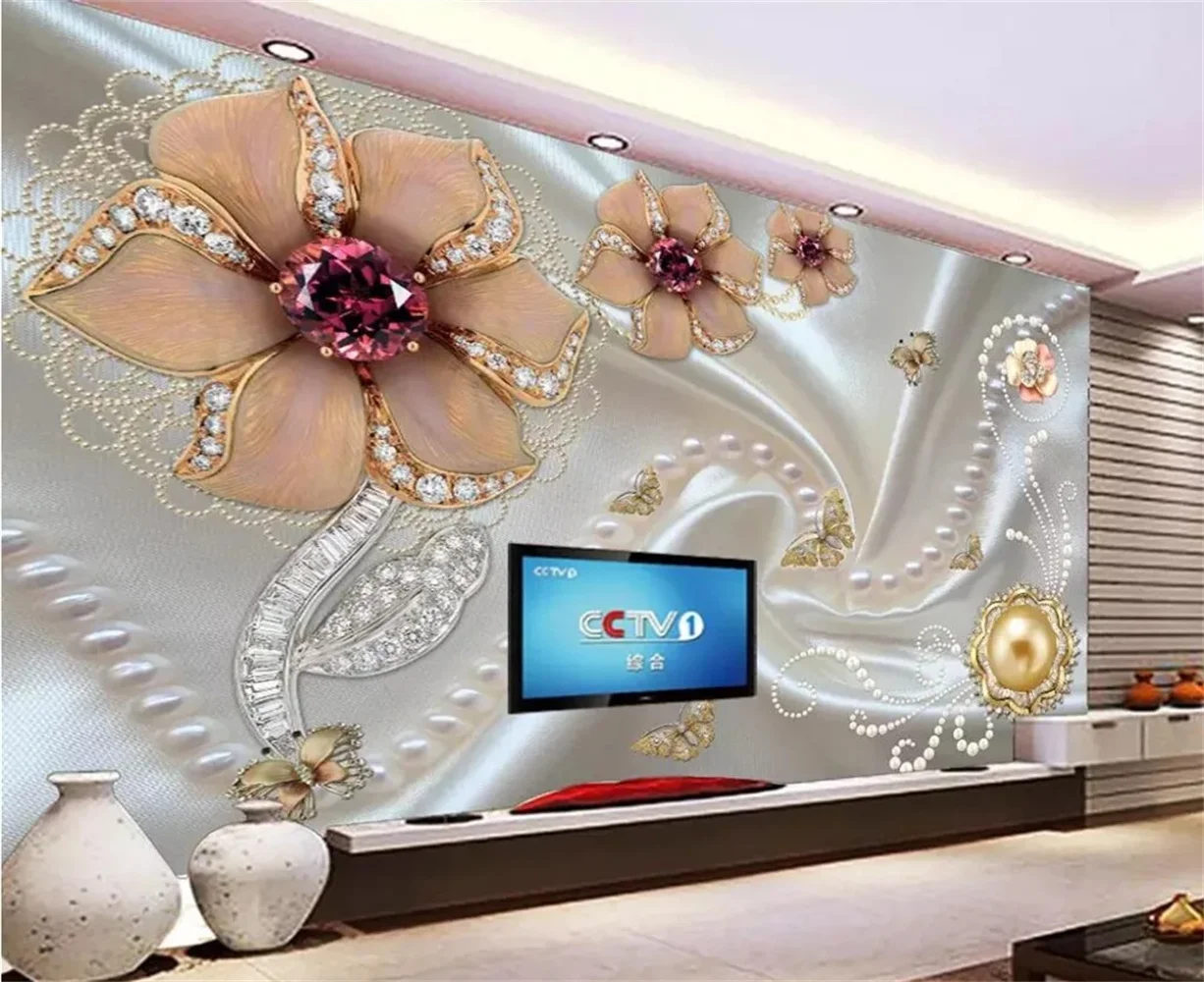 beibehang for Living Room Dream Crystal Swan Flower Pearl TV Background Europe Mural wallpaper for walls 3 d wall paper
beibehang for Living Room Dream Crystal Swan Flower Pearl TV Background Europe Mural wallpaper for walls 3 d wall paper