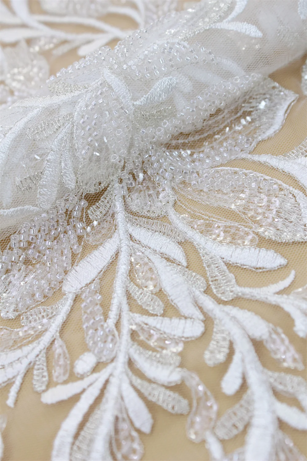 3D Beaded Lace Fabric for Wedding Dress, Bridal Gown, Sequin Lace Embroidery Lace Fabric, Beaded Lace Fabric By The Yard
3D Beaded Lace Fabric for Wedding Dress, Bridal Gown, Sequin Lace Embroidery Lace Fabric, Beaded Lace Fabric By The Yard