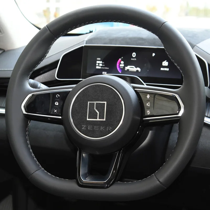 Наклейка на руль для Zeekr 001 2021 2022 2023, Модифицированная наклейка для интерьера из замши, патч, аксессуары для автомобиля
Наклейка на руль для Zeekr 001 2021 2022 2023, Модифицированная наклейка для интерьера из замши, патч, аксессуары для автомобиля