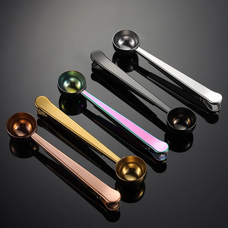 Multifunctional Stainless Steel Coffee Spoon Tea Coffee Measuring Cup Scoop with Portable Bag Seal Clip Kitchen With Tea Clip
Multifunctional Stainless Steel Coffee Spoon Tea Coffee Measuring Cup Scoop with Portable Bag Seal Clip Kitchen With Tea Clip