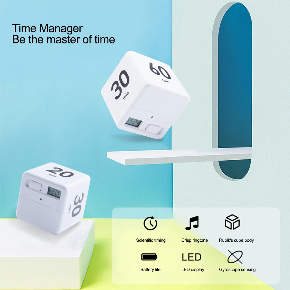 Kitchen Timer Cube Timer Kids Timer White/black Color Workout Timer ABS/PP/electronic Components Cube Kitchen Timer Countdown
Kitchen Timer Cube Timer Kids Timer White/black Color Workout Timer ABS/PP/electronic Components Cube Kitchen Timer Countdown