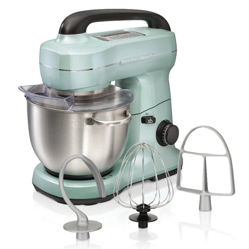 Stand Mixer with 4 Quart Stainless Steel Bowl, 7 Speeds, 300 Watt Motor, Aqua, 63397
Stand Mixer with 4 Quart Stainless Steel Bowl, 7 Speeds, 300 Watt Motor, Aqua, 63397