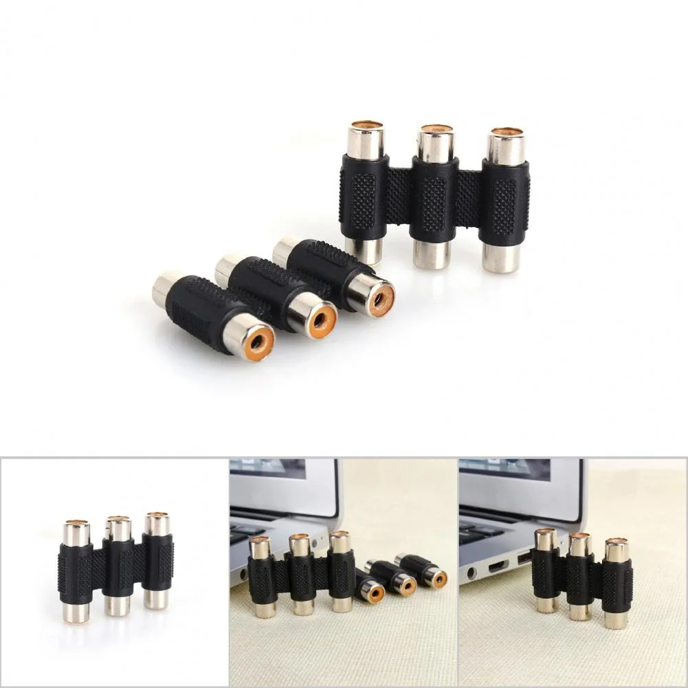 Multi-Functional Audio Video Connector 3 RCA AV Coupler Mini 3RCA Female To Female Adapter Socket Extension Converter
Multi-Functional Audio Video Connector 3 RCA AV Coupler Mini 3RCA Female To Female Adapter Socket Extension Converter