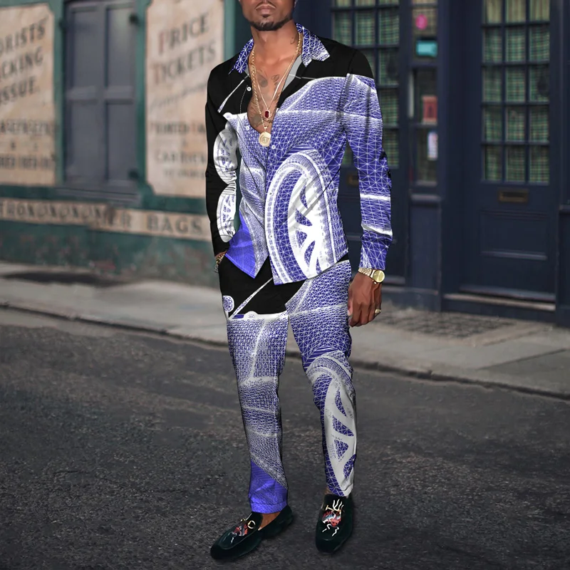 2023 Fashion Two-Piece Men's Casual Long Sleeved Lapel Button Up Shirt And Pants With Colorful Car Patterns 3D Printed Clothing
2023 Fashion Two-Piece Men's Casual Long Sleeved Lapel Button Up Shirt And Pants With Colorful Car Patterns 3D Printed Clothing