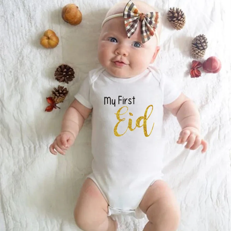 My 1st Eid Cotton Baby Bodysuits Infant Short Sleeve Jumpsuit Baby Girl Boy Newborn Ramadan Party Outfit Toddler Clothes Gifts
My 1st Eid Cotton Baby Bodysuits Infant Short Sleeve Jumpsuit Baby Girl Boy Newborn Ramadan Party Outfit Toddler Clothes Gifts