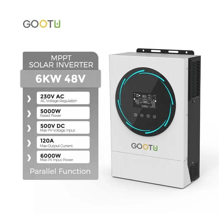 6KW PWM Solar Charge Controller 120A MPPT Parallel Inverter Single Phase 48V Hybrid Solar Inverter App PC Control
6KW PWM Solar Charge Controller 120A MPPT Parallel Inverter Single Phase 48V Hybrid Solar Inverter App PC Control