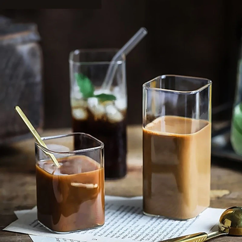 2PCS Square Glass Cup Simple Transparent Cold Drinking glass Flower Tea Cup Beer Whiskey Milk Juice Cup Home Bar Accessories
2PCS Square Glass Cup Simple Transparent Cold Drinking glass Flower Tea Cup Beer Whiskey Milk Juice Cup Home Bar Accessories