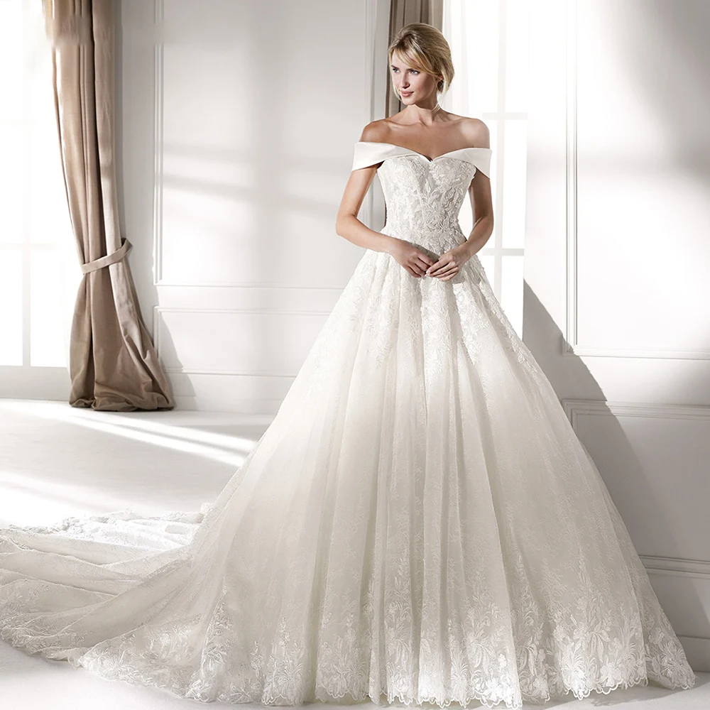 

Roseca Ye Sexy Sweetheart Vintage Lace Wedding Dress 2022 Romantic Appliques A-Line Princess Wedding Gowns Vestido De Noiva