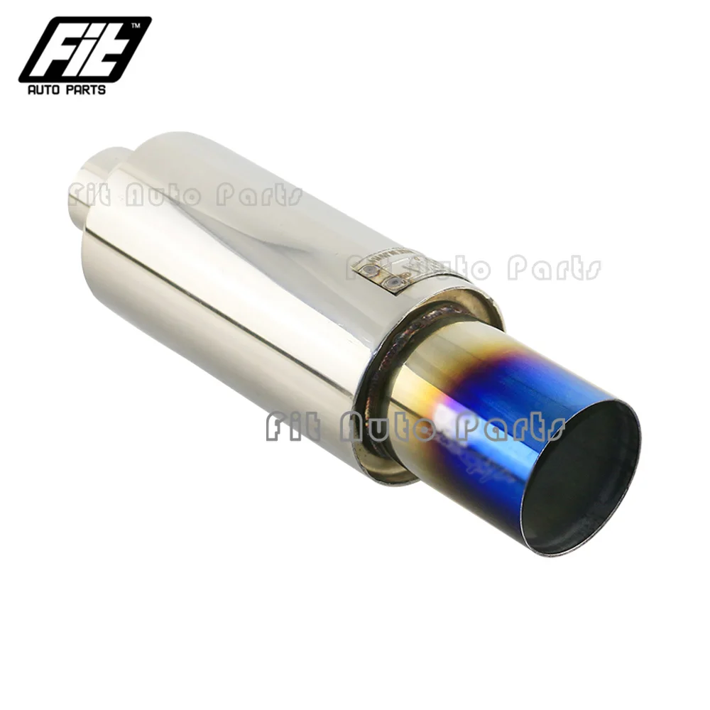 Universal Car Racing Muffler Exhaust Pipe 2'' inlet 3'' outlet Stainless Steel Burnt Blue Sport Mufflers Tip
Universal Car Racing Muffler Exhaust Pipe 2'' inlet 3'' outlet Stainless Steel Burnt Blue Sport Mufflers Tip