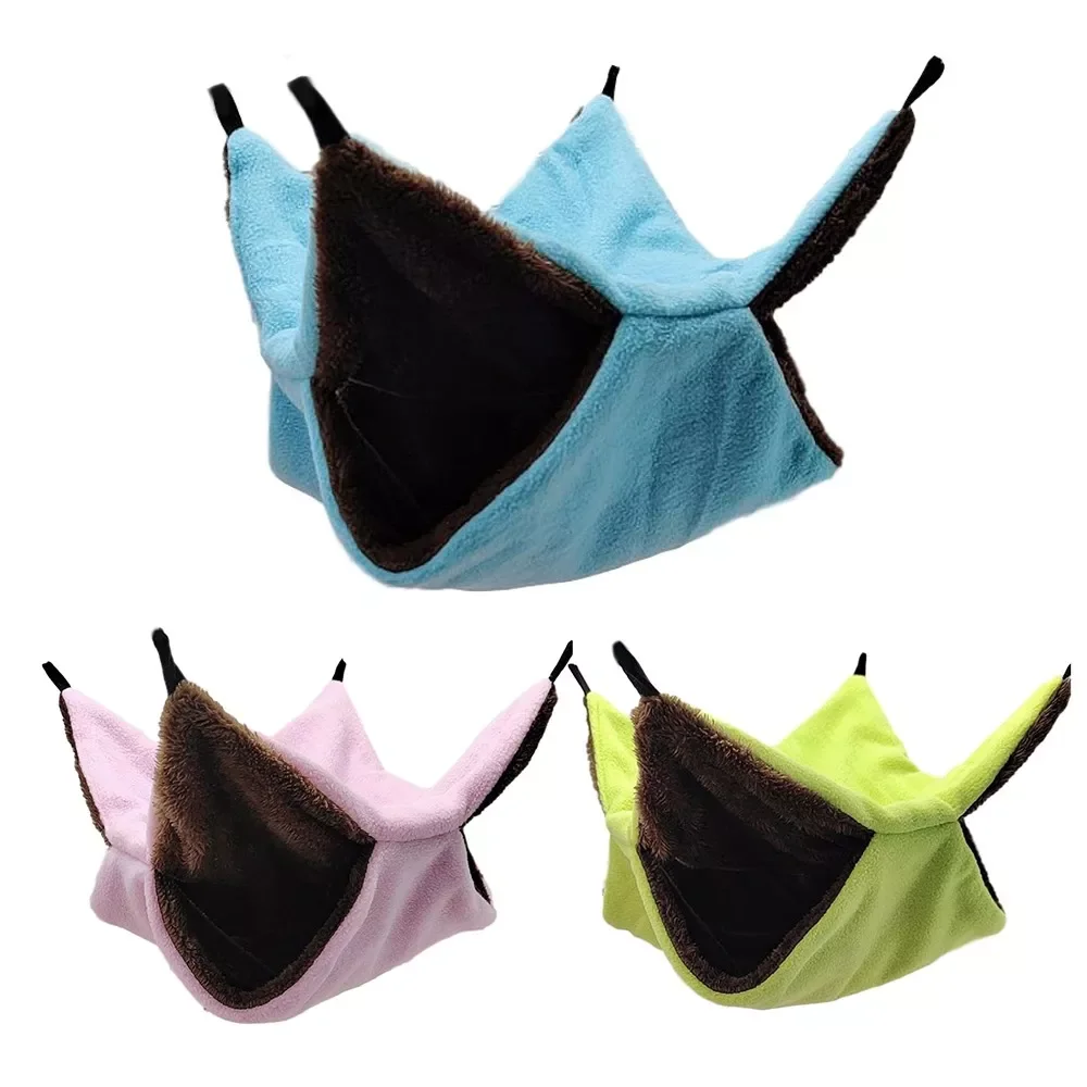 2022NEW 2021 Pet Hammock Double Layer Soft Winter Warm Chinchilla Squirrel Hanging Nest Hamster Sleeping Bed Small Pets Supplie
2022NEW 2021 Pet Hammock Double Layer Soft Winter Warm Chinchilla Squirrel Hanging Nest Hamster Sleeping Bed Small Pets Supplie