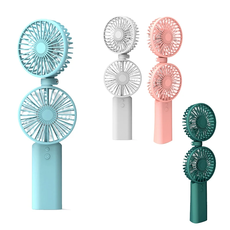Summer Cooler Fan Handheld USB Mini Double Head Folding Fan Travel Outdoor Home Office Fans
Summer Cooler Fan Handheld USB Mini Double Head Folding Fan Travel Outdoor Home Office Fans
