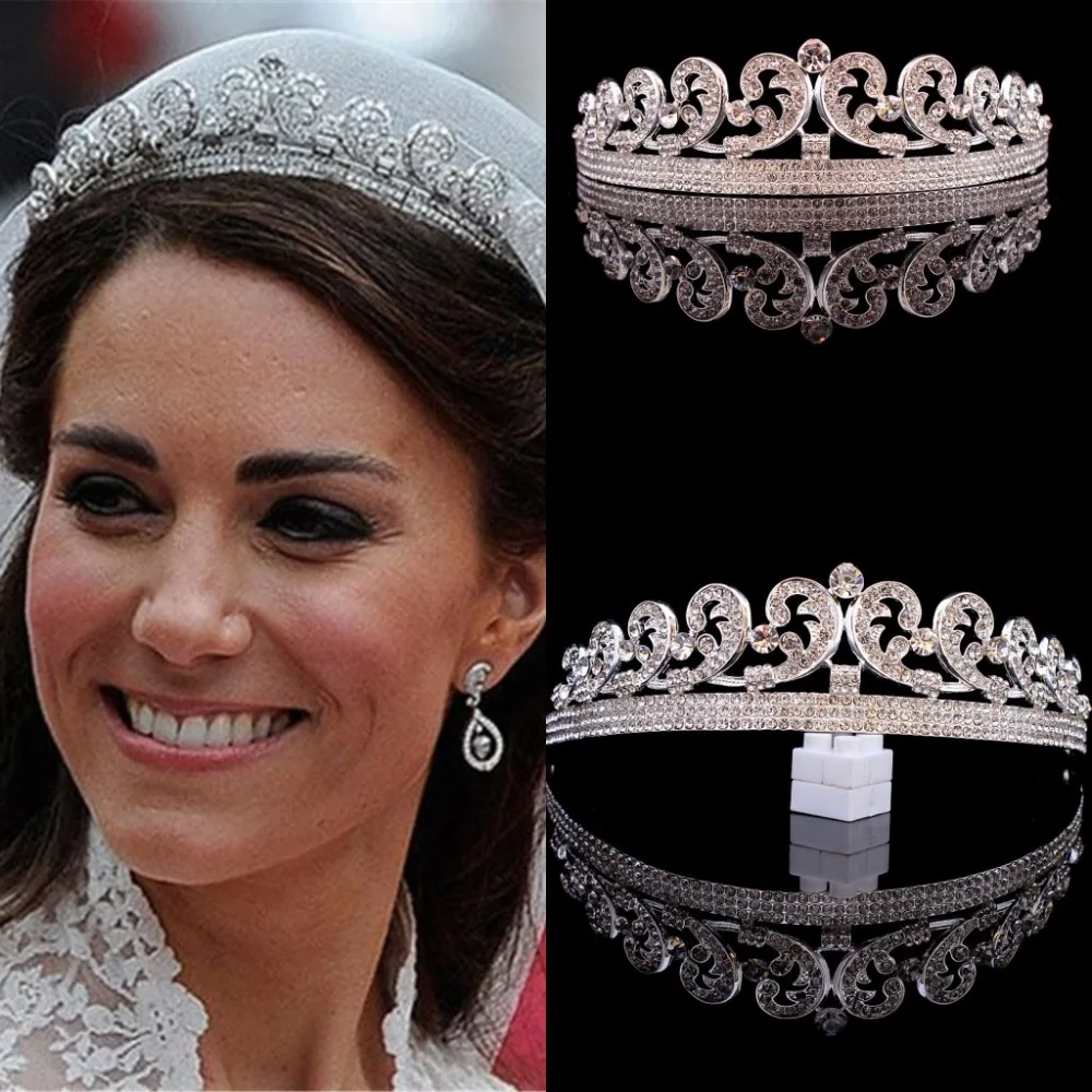 Baroque Princess Diana William Kate Bridal Crown Tiaras Boutique Rhinestone Diadem Veil Tiara Headbands Wedding Hair Accessories
Baroque Princess Diana William Kate Bridal Crown Tiaras Boutique Rhinestone Diadem Veil Tiara Headbands Wedding Hair Accessories