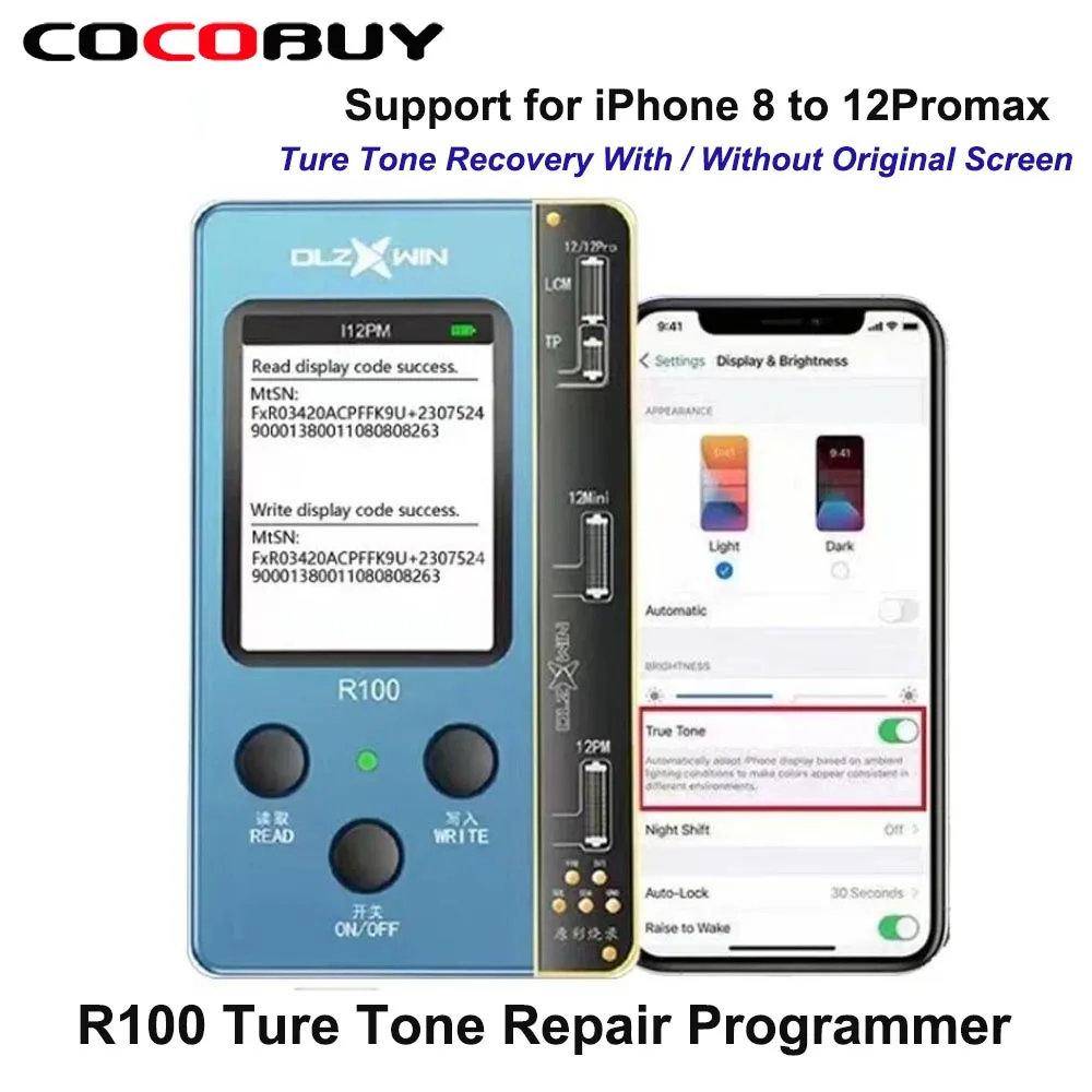 Программатор для восстановления цвета R100 для iPhone 8 8P X XS MAX XR 11 Pro Max 12mini 12Pro
Программатор для восстановления цвета R100 для iPhone 8 8P X XS MAX XR 11 Pro Max 12mini 12Pro