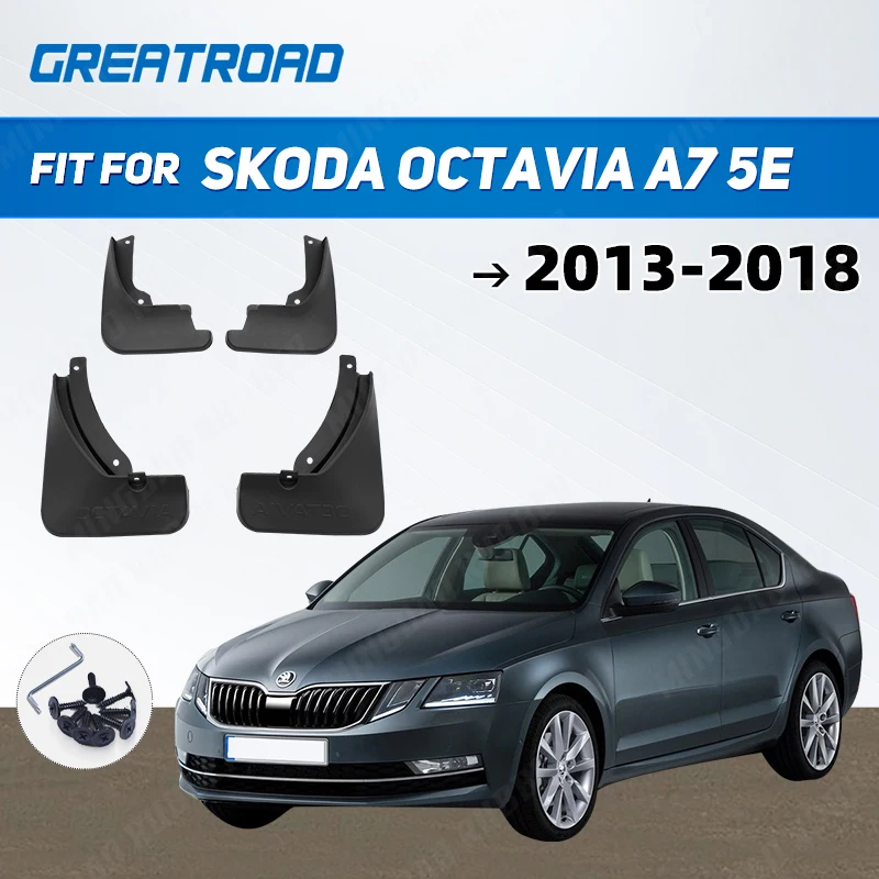 Set Molded Car Mud Flaps For Skoda Octavia A7 5E 2013-2018 Mudflaps Splash Guards Mud Flap Mudguards Fender Front Rear Styling
Set Molded Car Mud Flaps For Skoda Octavia A7 5E 2013-2018 Mudflaps Splash Guards Mud Flap Mudguards Fender Front Rear Styling