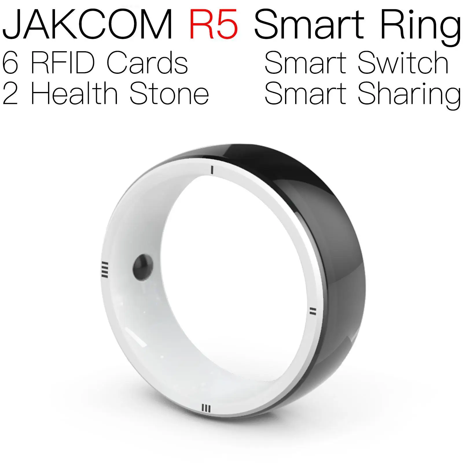 

JAKCOM R5 Smart Ring Super value than rfid copy iso 15693 id card 125 khz rewritable key tags lock with ic inner for