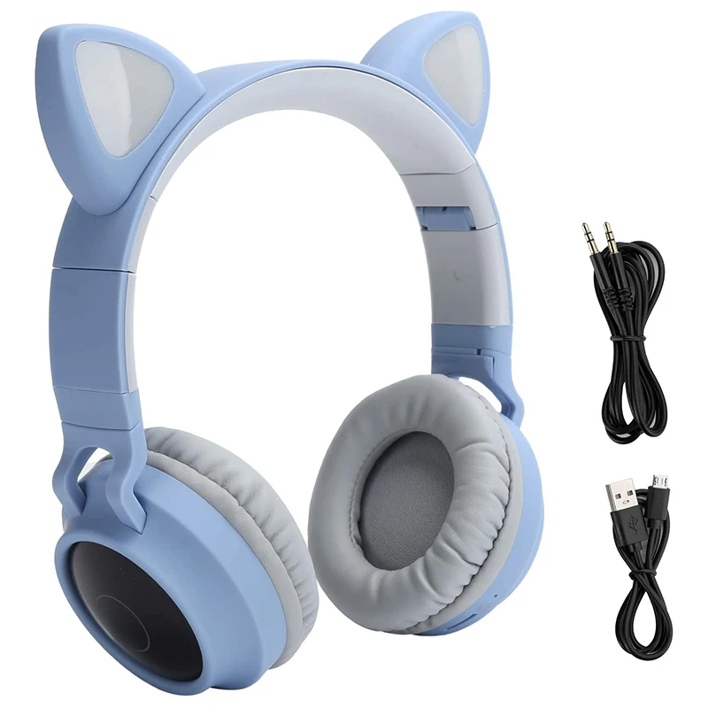 Cat Gaming Headset- Wireless Cat Ear Headphones RGB 3 Color LED Breathing Light Headsets, Cat Headphones Gaming Headset
Cat Gaming Headset- Wireless Cat Ear Headphones RGB 3 Color LED Breathing Light Headsets, Cat Headphones Gaming Headset