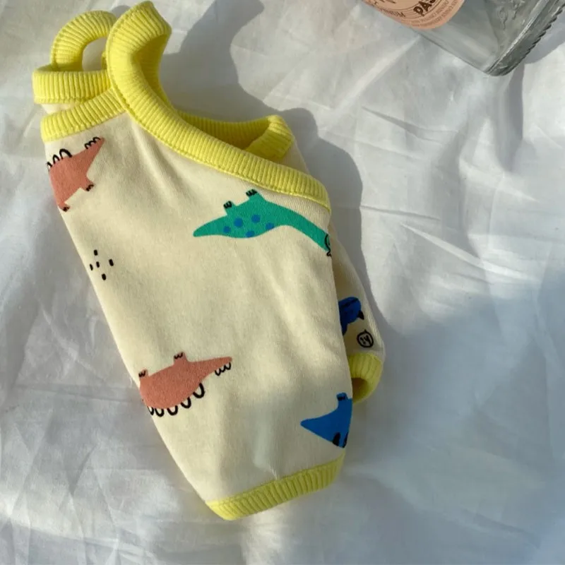 Dinosaur Sling Pet Dog Clothes Vest Cute Clothing Dogs Cartoon Cotton Super Small Chihuahua Print Summer Yollow Boy Mascotas
Dinosaur Sling Pet Dog Clothes Vest Cute Clothing Dogs Cartoon Cotton Super Small Chihuahua Print Summer Yollow Boy Mascotas