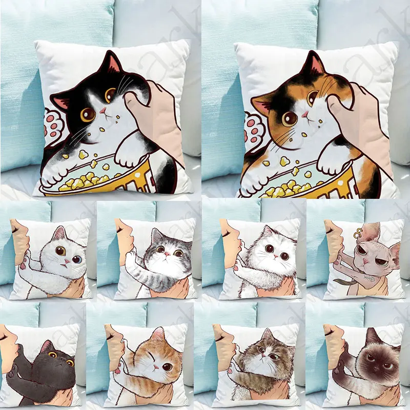 Dont Kiss me Cat throw Pillow Covers Decor Cartoon Pet Plush Pillowcase 45x45cm Pillows Cases for Sofa Home Car Cushion Cover
Dont Kiss me Cat throw Pillow Covers Decor Cartoon Pet Plush Pillowcase 45x45cm Pillows Cases for Sofa Home Car Cushion Cover
