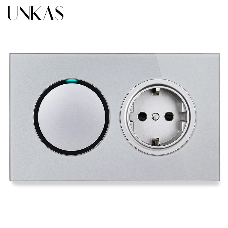 UNKAS выключатель света 1/2 Way белый 16A 
UNKAS выключатель света 1/2 Way белый 16A