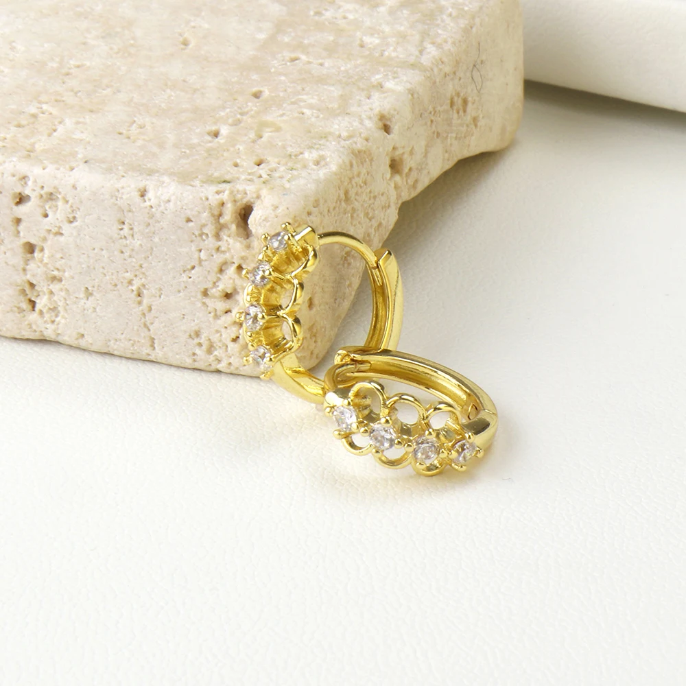 Gold Color Hollow Circle Zircon Earrings For Women Cartilage Ear Piercing Earrings Temperament Handmade Gifts Jewelry Wholesale
Gold Color Hollow Circle Zircon Earrings For Women Cartilage Ear Piercing Earrings Temperament Handmade Gifts Jewelry Wholesale