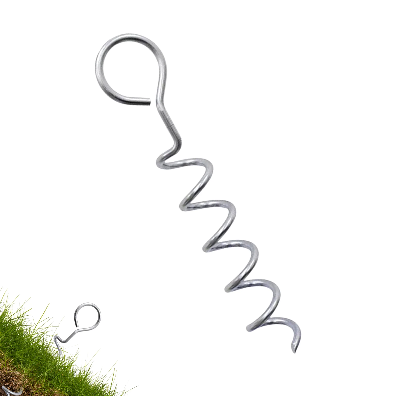 4 Pcs Heavy Duty Trampoline Stakes Heavy Duty Trampoline Parts With Corkscrew Shape Trampoline Anchor Kit Galvanized Wind Stakes
4 Pcs Heavy Duty Trampoline Stakes Heavy Duty Trampoline Parts With Corkscrew Shape Trampoline Anchor Kit Galvanized Wind Stakes