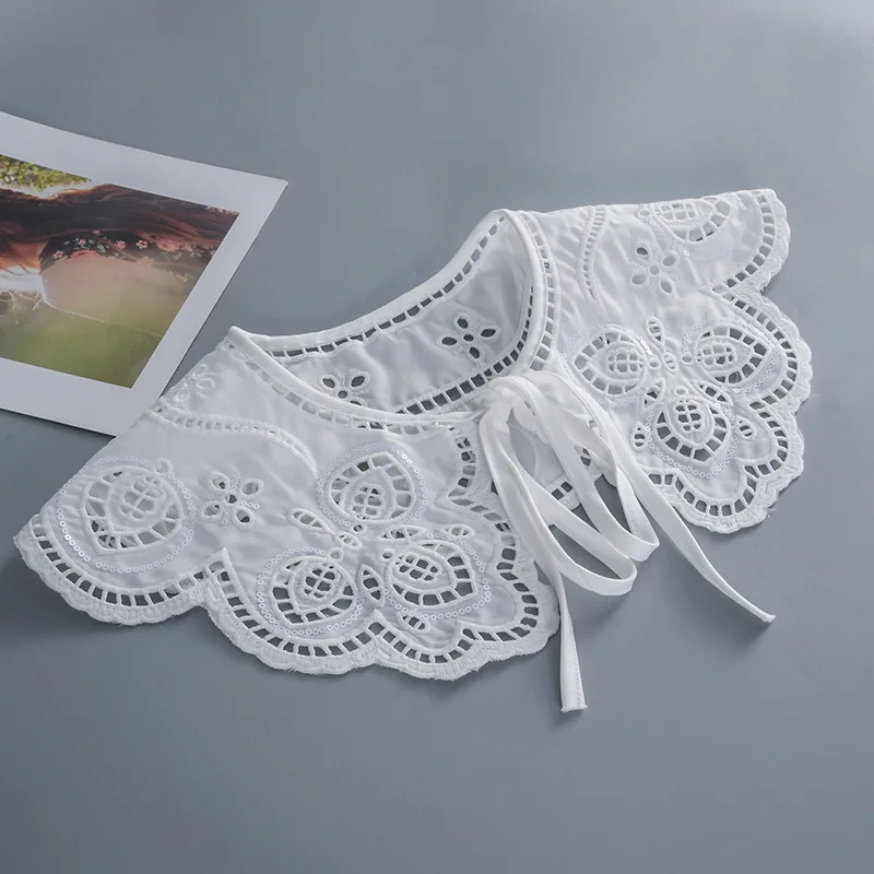 Women Hollow Out Fake Collar Shawl for Girls Removable Shoulder Wraps Shirt Detachable Collar Small Scarf Clothing Accessories
Women Hollow Out Fake Collar Shawl for Girls Removable Shoulder Wraps Shirt Detachable Collar Small Scarf Clothing Accessories