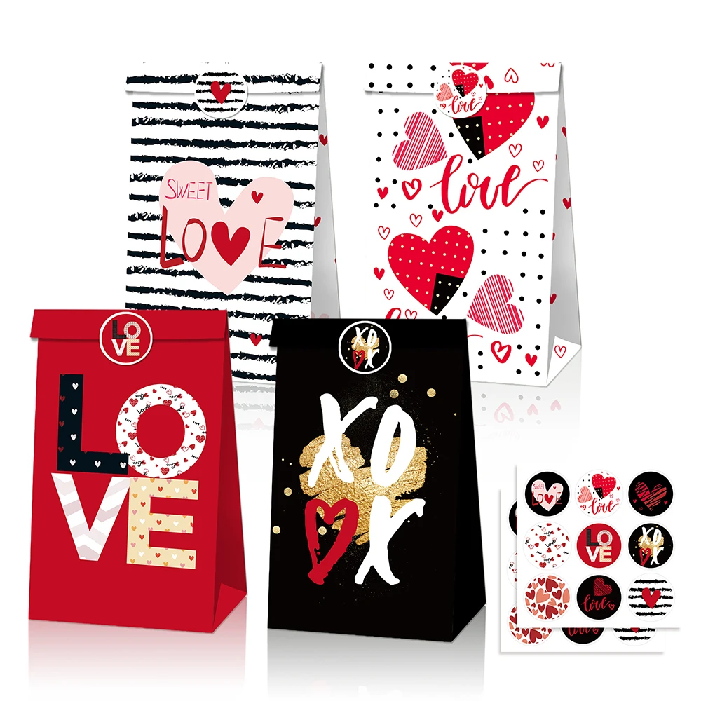 LB142 12Pcs LOVE XO Sweet Happy Valentine's Day Wedding Party Biscuit Kraft Paper Gift Bags with Stickers Bride To Be Party Bag
LB142 12Pcs LOVE XO Sweet Happy Valentine's Day Wedding Party Biscuit Kraft Paper Gift Bags with Stickers Bride To Be Party Bag