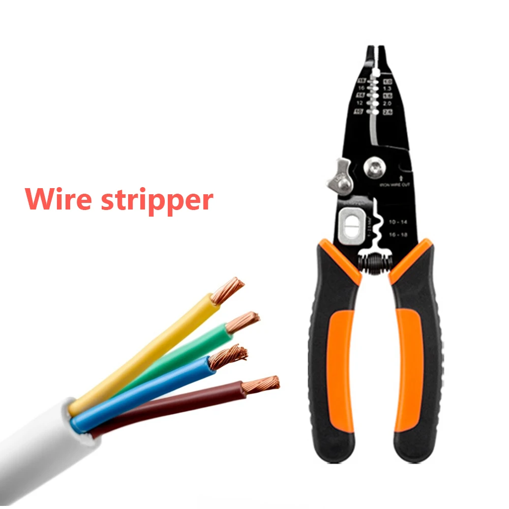 198mm Wire Stripper Puller Multifunctional Electrician Crimping Stripper Household Network Cable Terminals Crimp Tool
198mm Wire Stripper Puller Multifunctional Electrician Crimping Stripper Household Network Cable Terminals Crimp Tool